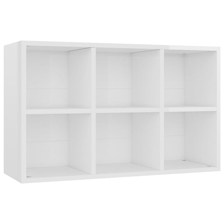 Bibliotecă/Servantă, Alb Extralucios, 66X30X, Pal
