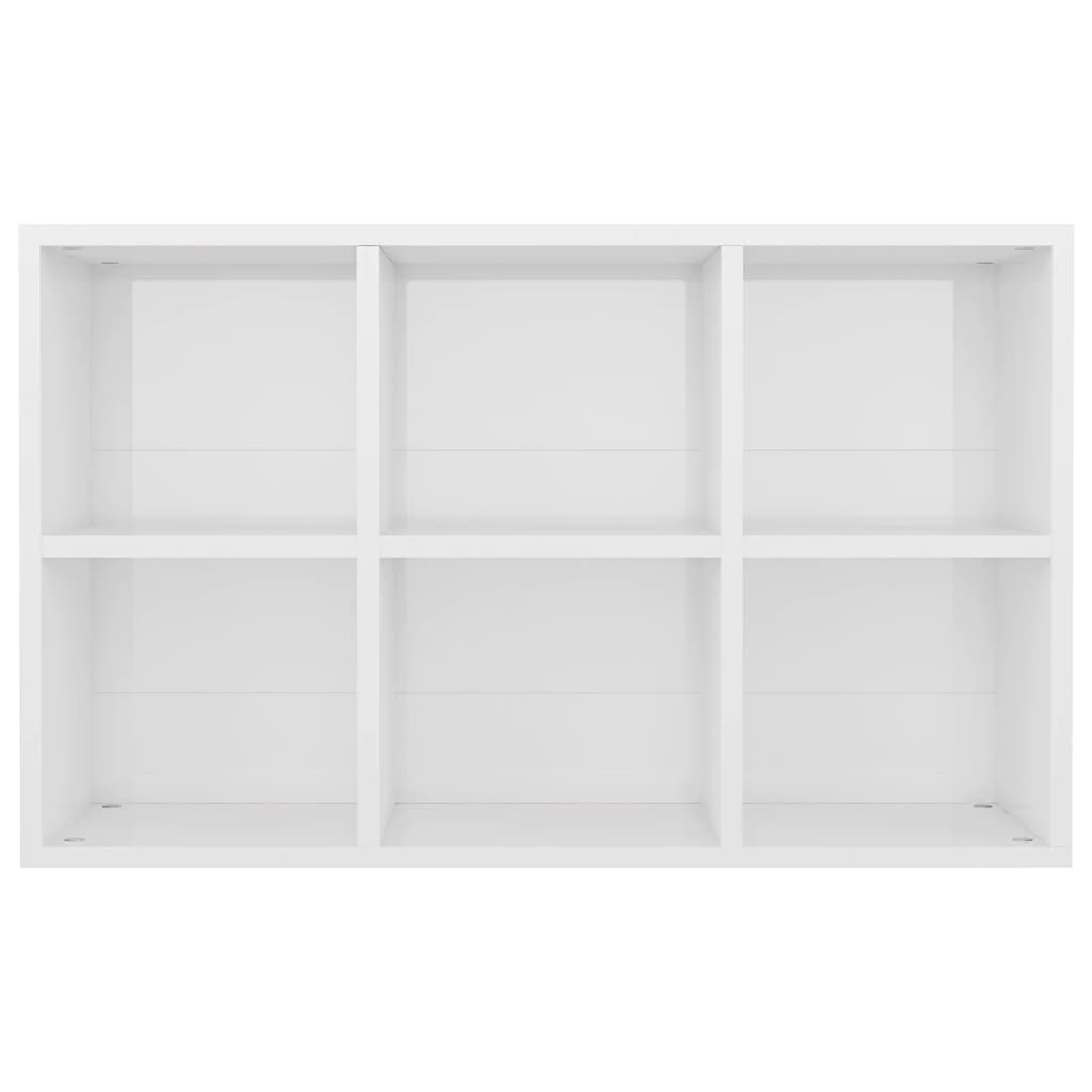 Bibliotecă/Servantă, Alb Extralucios, 66X30X, Pal