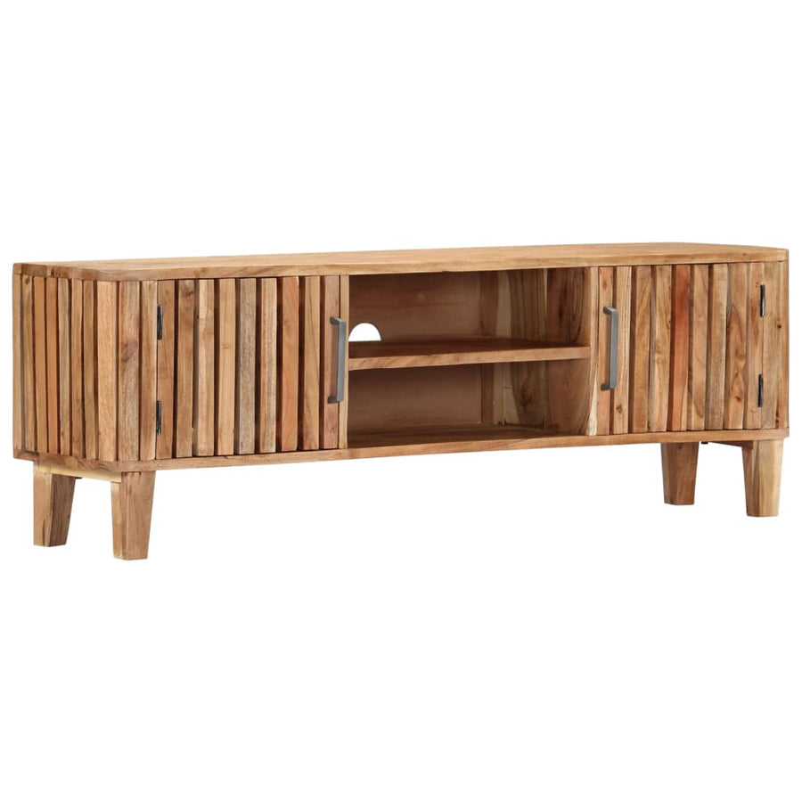 Comodă Tv, 130 X 30 X 45 Cm, Lemn Masiv De Acacia