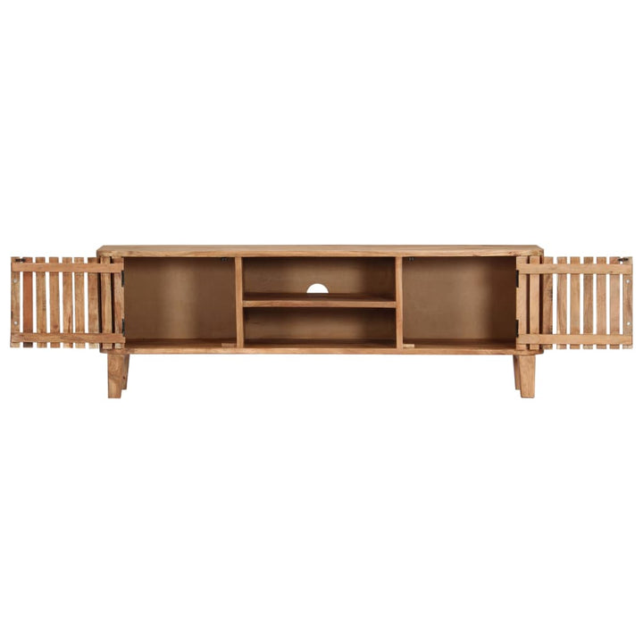 Comodă Tv, 130 X 30 X 45 Cm, Lemn Masiv De Acacia