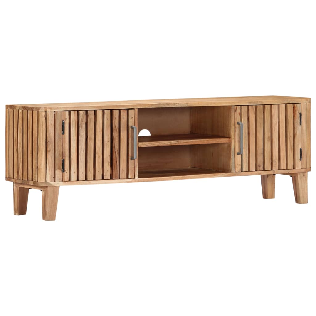 Comodă Tv, 130 X 30 X 45 Cm, Lemn Masiv De Acacia