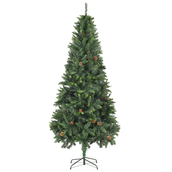 Brad De Crăciun Artificial Cu Conuri De Pin, , 210 Cm