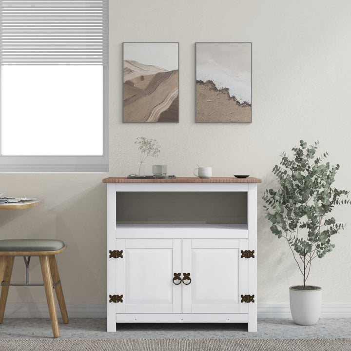 Comodă Tv Gama Corona, Gri, 80 X 43 X 78 Cm, Pin Mexican