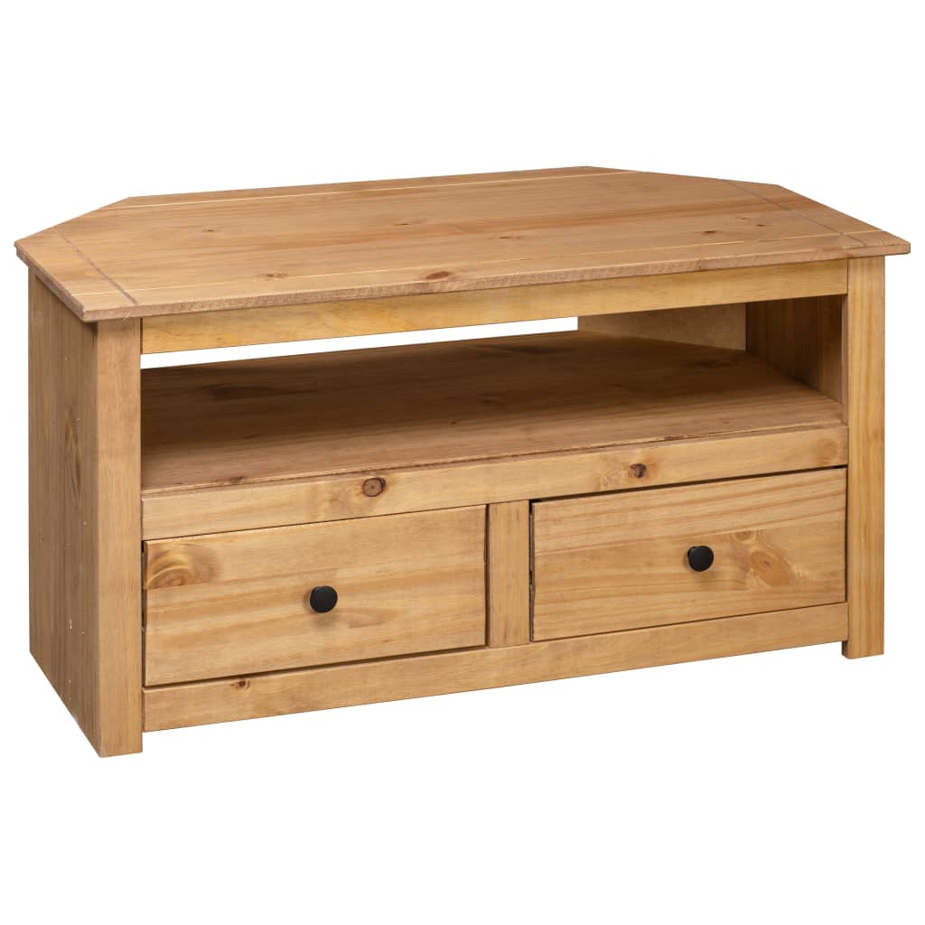 Comodă Tv De Colț, 93X49X49 Cm, Lemn Masiv De Pin, Gama Panama