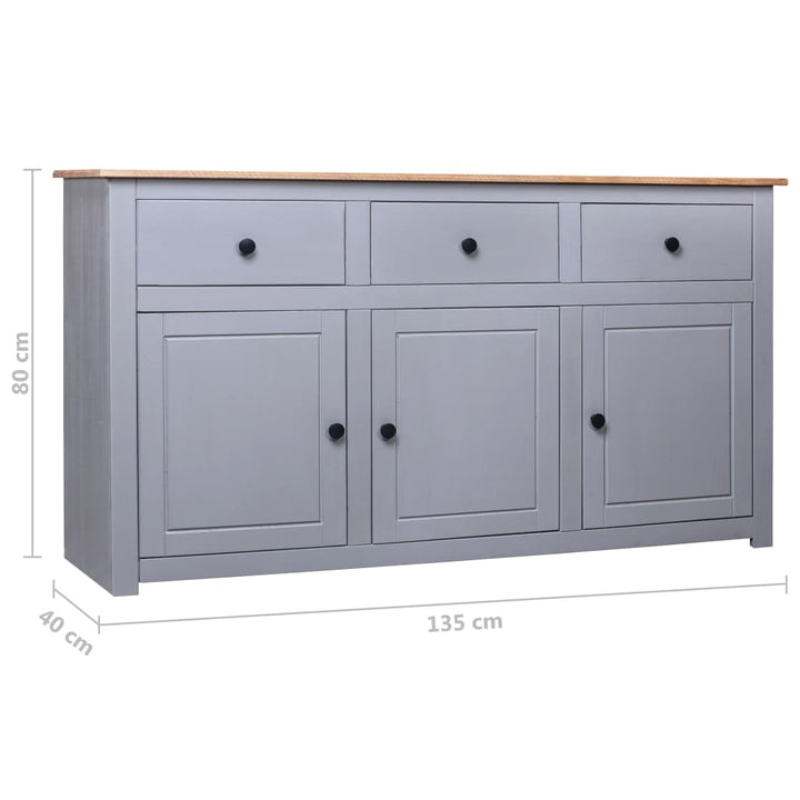 Servantă, , 135 X 40 X 80 Cm, Lemn Masiv Pin, Gama Panama