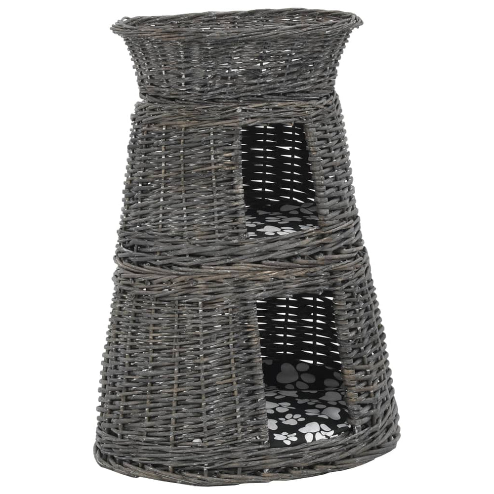 Set Coșuri Pisici, Perne, 3 Piese, , 47X34X60 Cm, Răchită