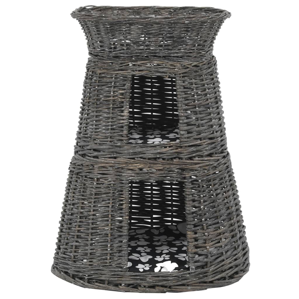 Set Coșuri Pisici, Perne, 3 Piese, , 47X34X60 Cm, Răchită