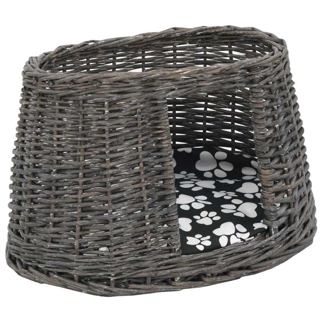 Set Coșuri Pisici, Perne, 3 Piese, , 47X34X60 Cm, Răchită