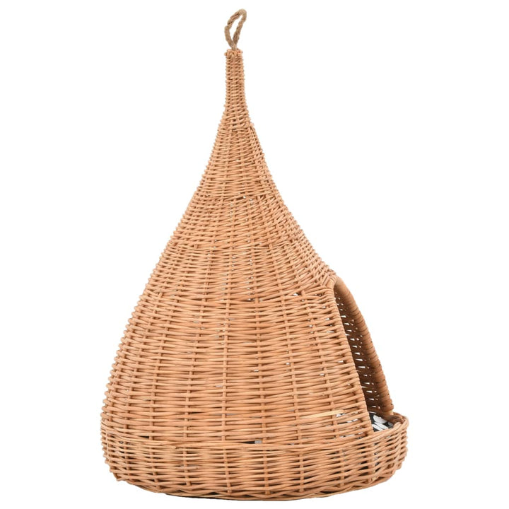 Casă Pentru Pisici Cu Pernă, 40X60 Cm, Salcie Ă, Teepee