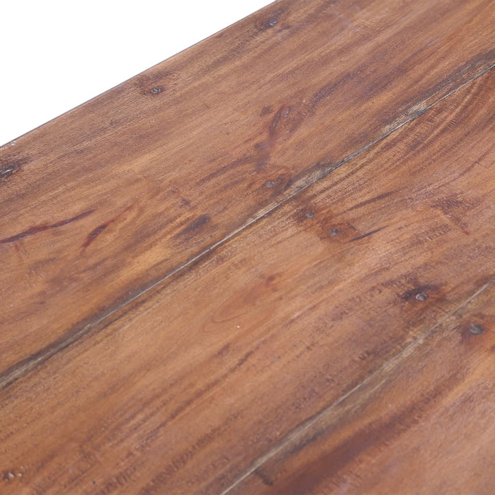 Birou Cu Sertare, Alb, 117X57X75 Cm, Lemn Masiv De Mahon