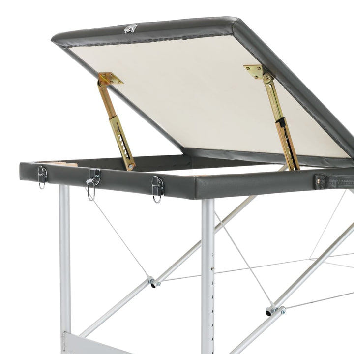 Masă De Masaj Cu 3 Zone, Cadru Aluminiu, , 186 X 68 Cm