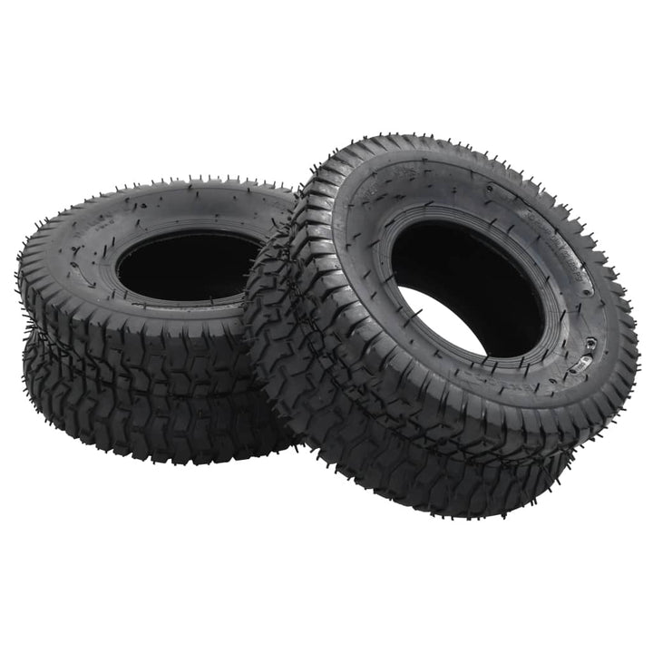 Set Anvelopă Roabă & Cameră, 4 Buc., 15X6.00-6 4Pr, Cauciuc