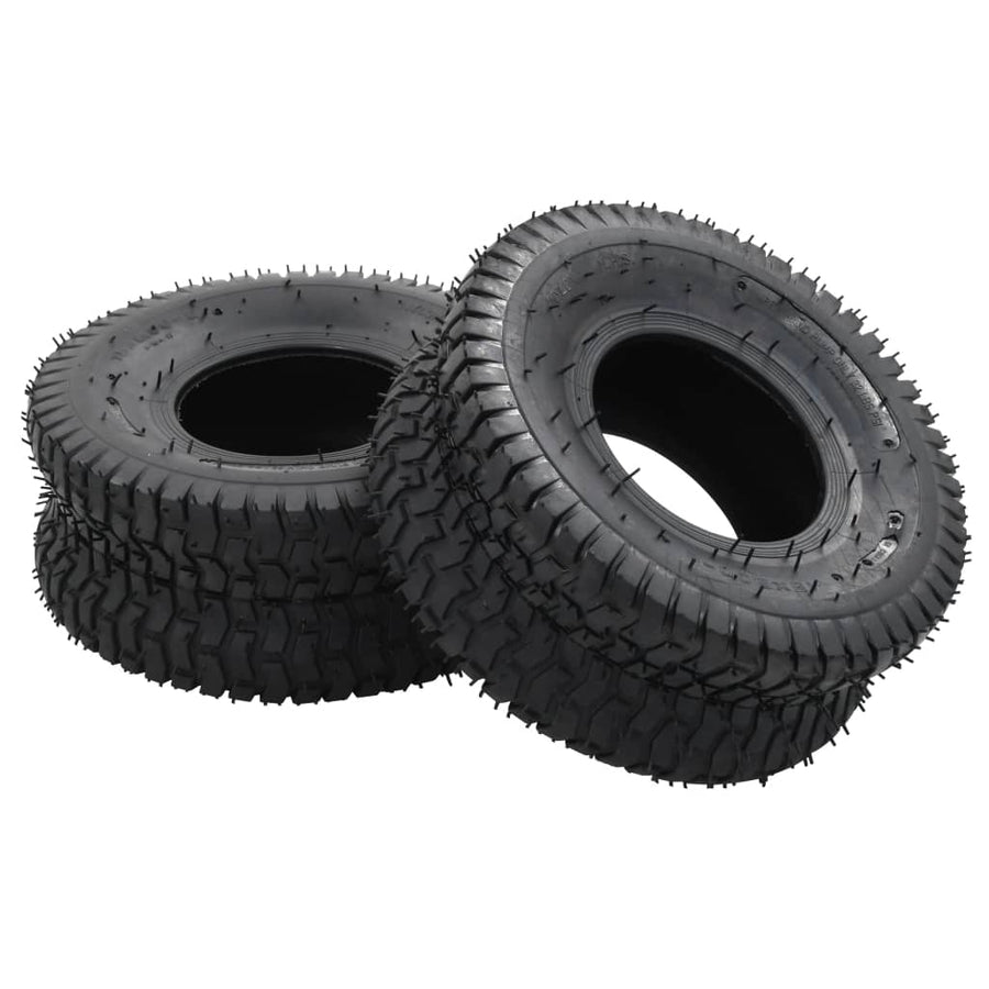 Set Anvelopă Roabă & Cameră, 4 Buc., 15X6.00-6 4Pr, Cauciuc