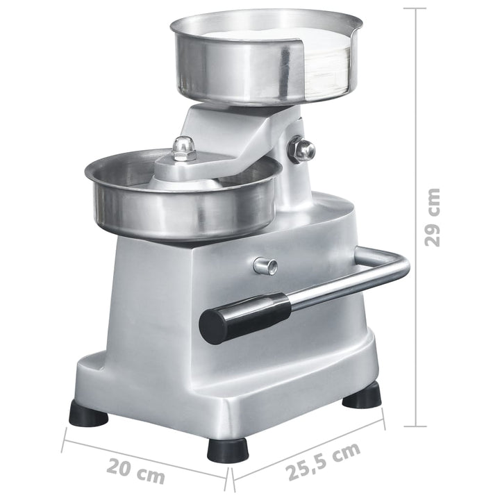 Presă De Hamburger Cu 500 Foi De Hârtie, 10 Cm, Aluminiu