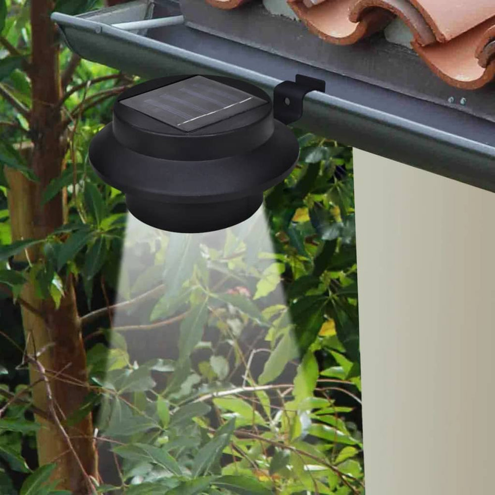 Lămpi Solare De Exterior Pentru Gard, 12 Buc., , Led