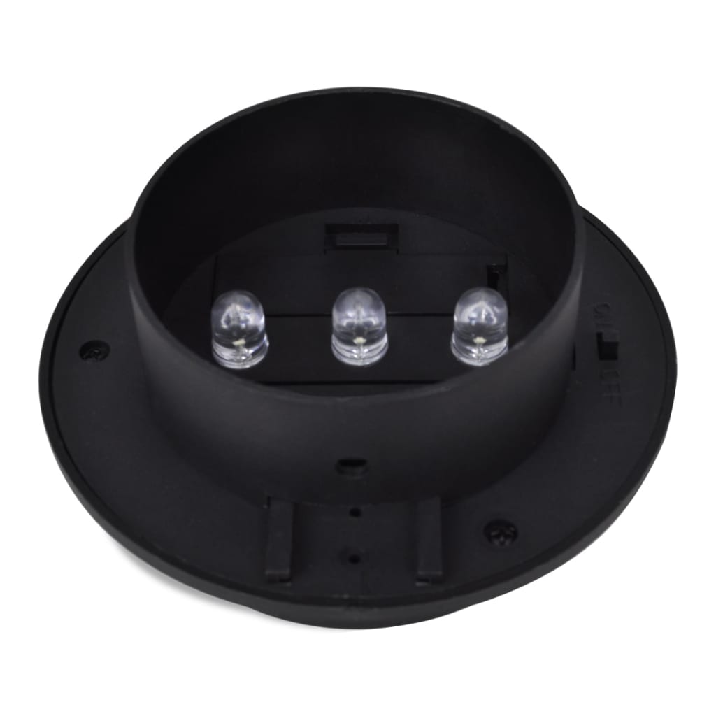 Lămpi Solare De Exterior Pentru Gard, 12 Buc., , Led