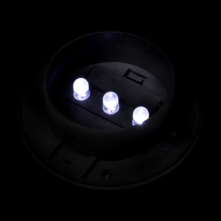 Lămpi Solare De Exterior Pentru Gard, 12 Buc., , Led