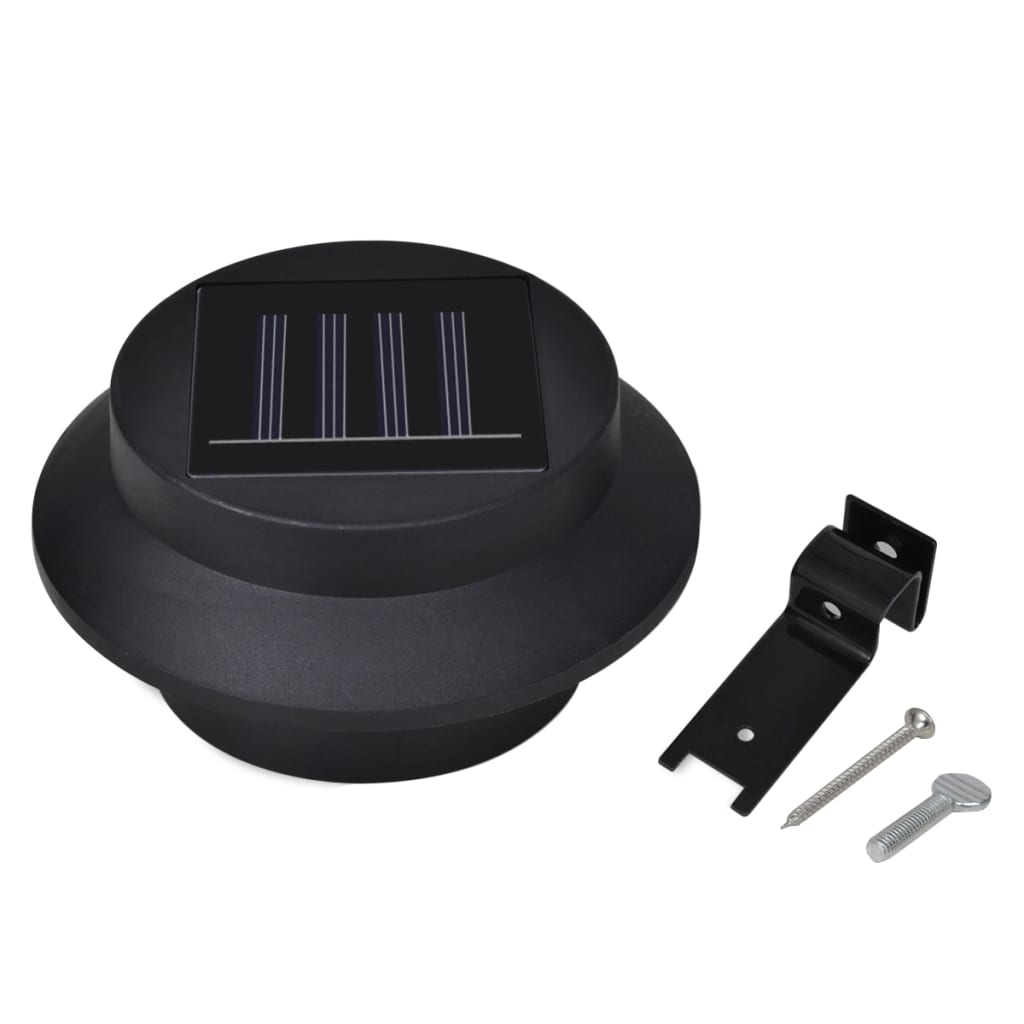Lămpi Solare De Exterior Pentru Gard, 12 Buc., , Led
