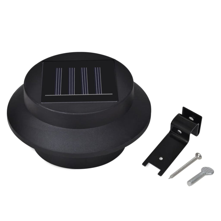 Lămpi Solare De Exterior Pentru Gard, 12 Buc., , Led
