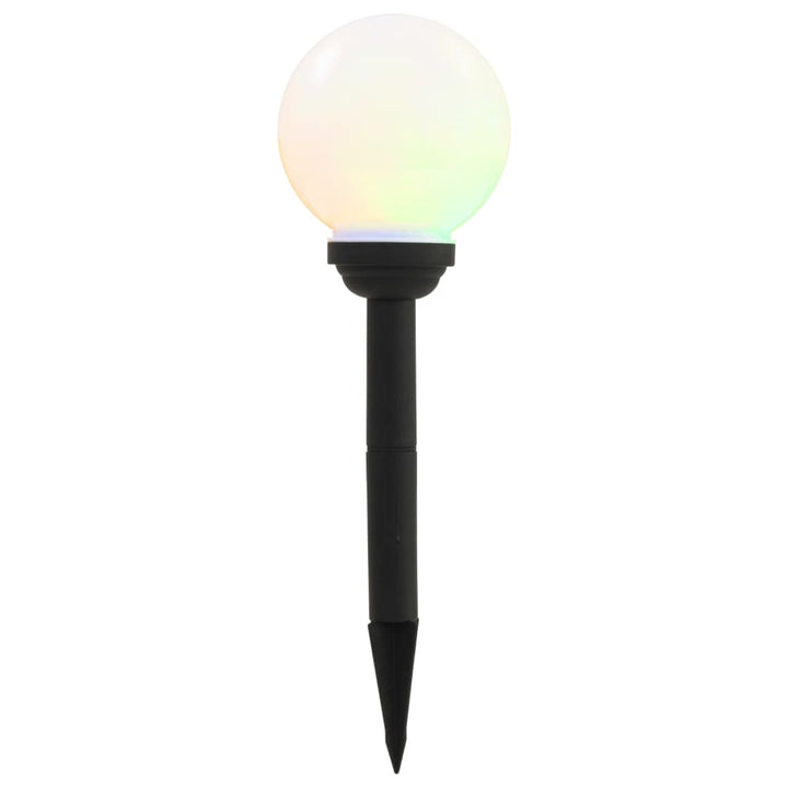 Lămpi Solare De Exterior Cu Led, 8 Buc., 15 Cm, Rgb, Sferic