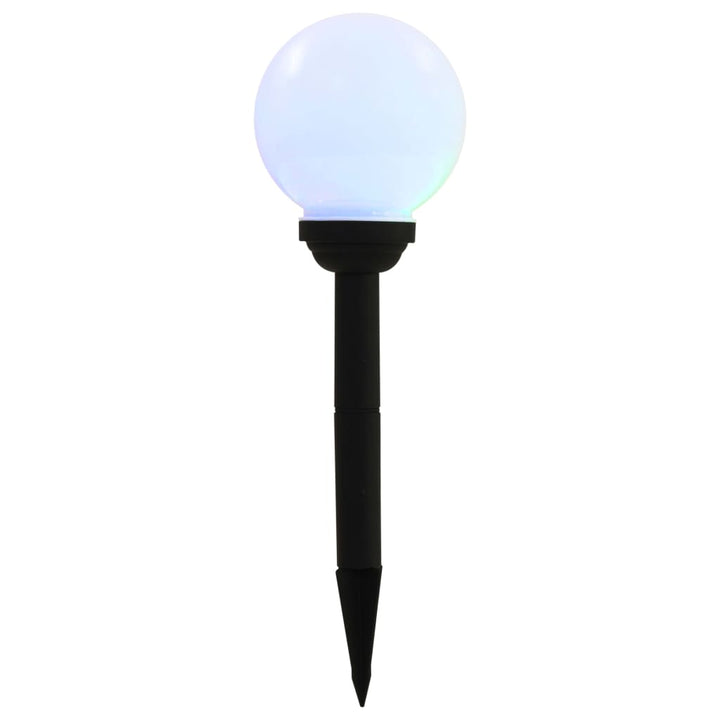 Lămpi Solare De Exterior Cu Led, 8 Buc., 15 Cm, Rgb, Sferic