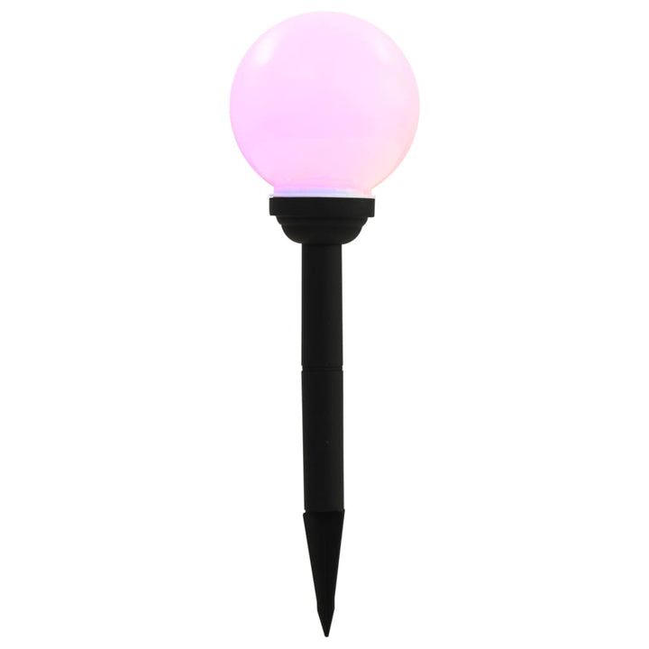 Lămpi Solare De Exterior Cu Led, 8 Buc., 15 Cm, Rgb, Sferic