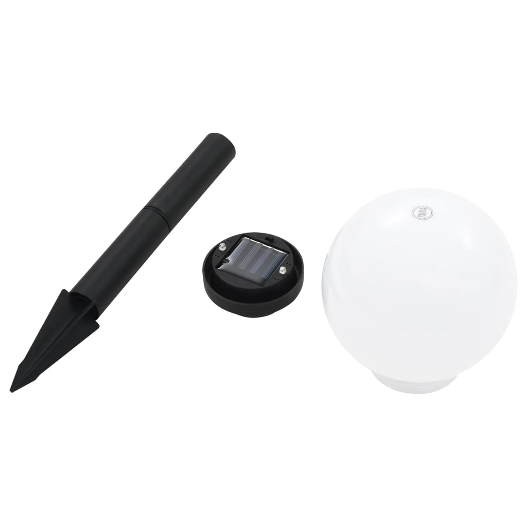Lămpi Solare De Exterior Cu Led, 8 Buc., 15 Cm, Rgb, Sferic