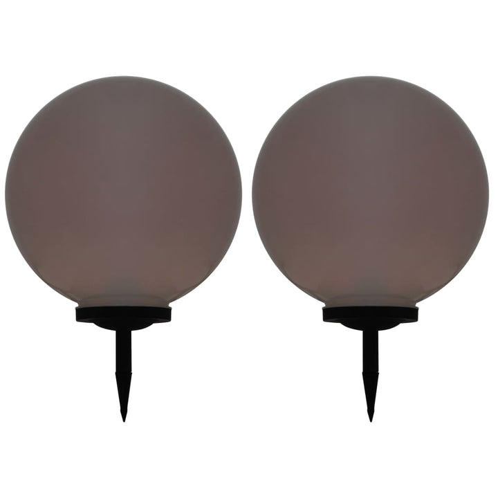 Lămpi Solare De Exterior, 2 Buc., , Rgb, Sferic, Led