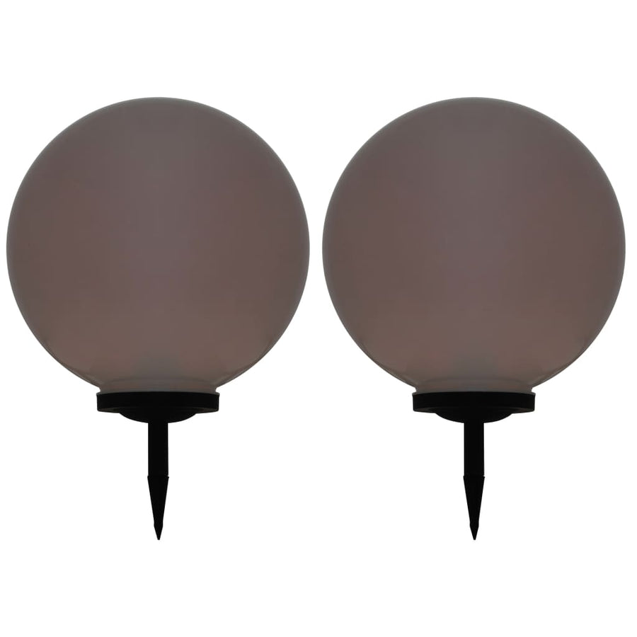 Lămpi Solare De Exterior, 2 Buc., , Rgb, Sferic, Led