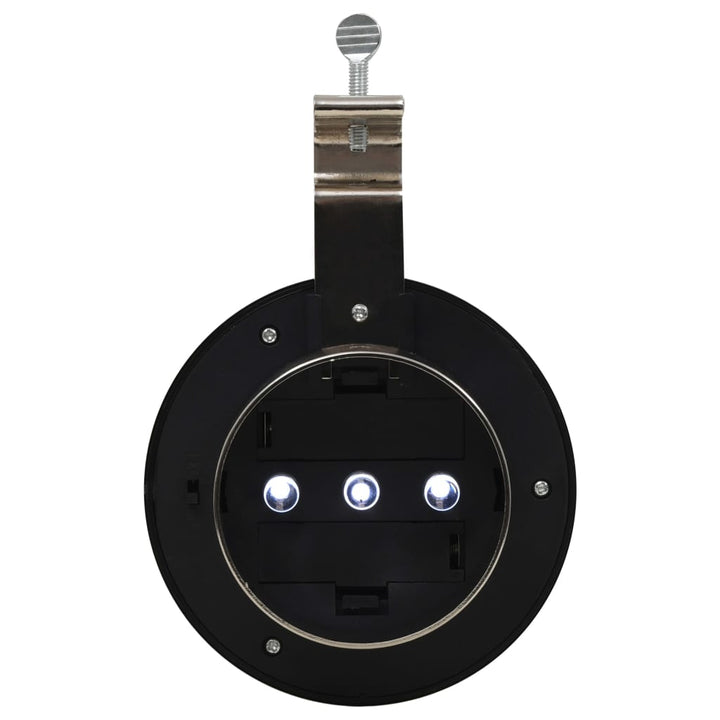 Lămpi Solare De Exterior Led, 12 Buc., Alb, 12 Cm, Rotund