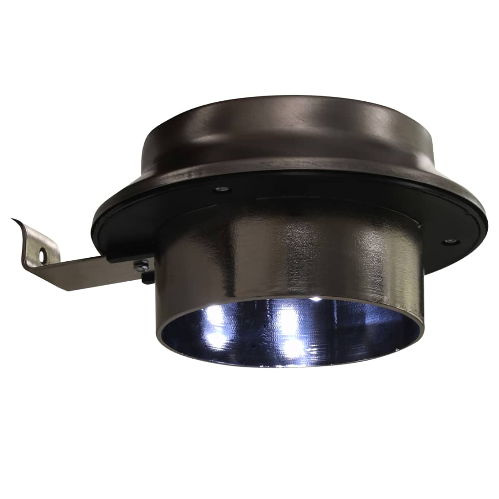 Lămpi Solare De Exterior Led, 12 Buc., Alb, 12 Cm, Rotund