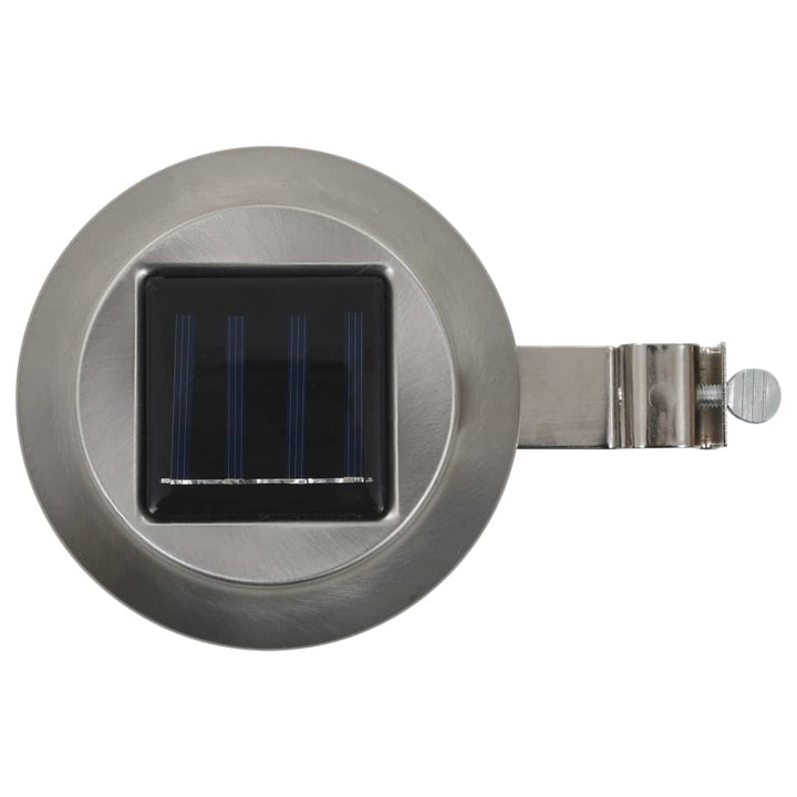 Lămpi Solare De Exterior Led, 12 Buc., Alb, 12 Cm, Rotund