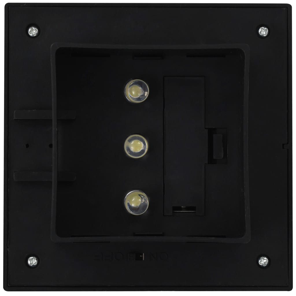 Lămpi Solare De Exterior, 12 Buc., , 12 Cm, Pătrat, Led