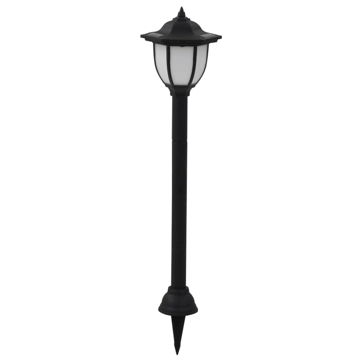 Lămpi Solare De Exterior Cu Led, 6 Buc., Negru