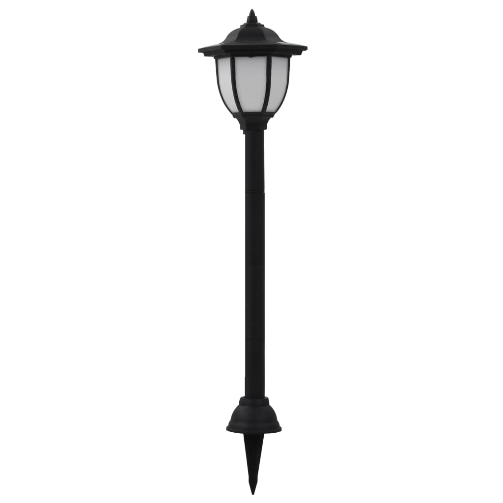 Lămpi Solare De Exterior Cu Led, 6 Buc., Negru