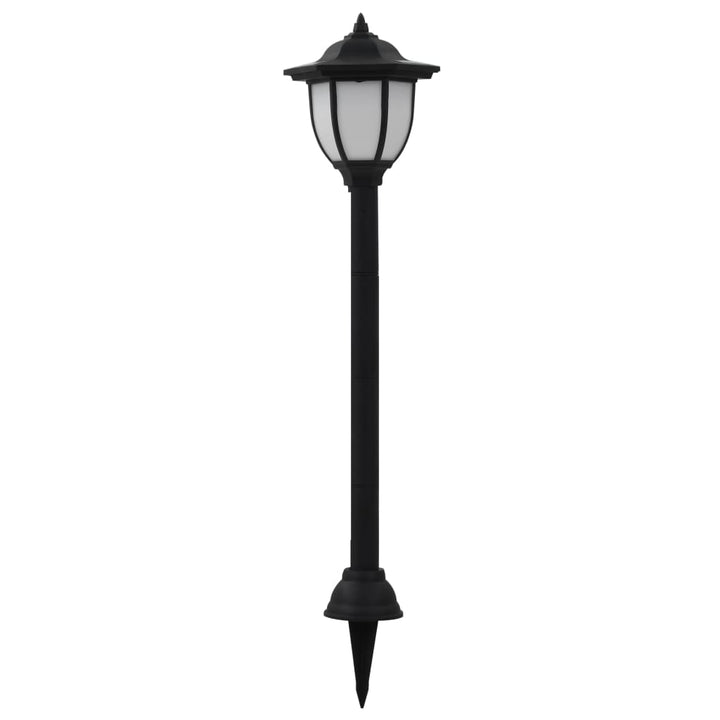 Lămpi Solare De Exterior Cu Led, 6 Buc., Negru