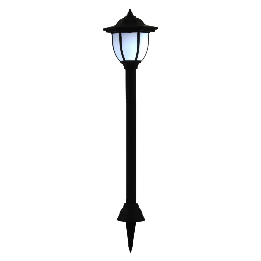 Lămpi Solare De Exterior Cu Led, 6 Buc., Negru