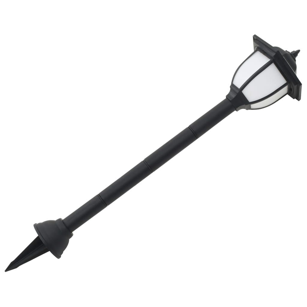 Lămpi Solare De Exterior Cu Led, 6 Buc., Negru