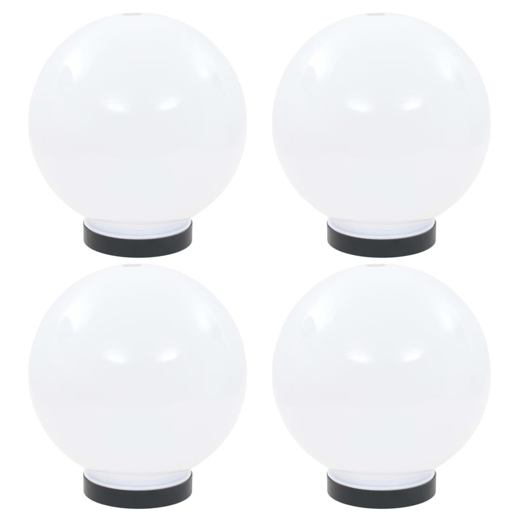 Lămpi Glob Cu Led, 4 Buc., , Pmma, Sferic