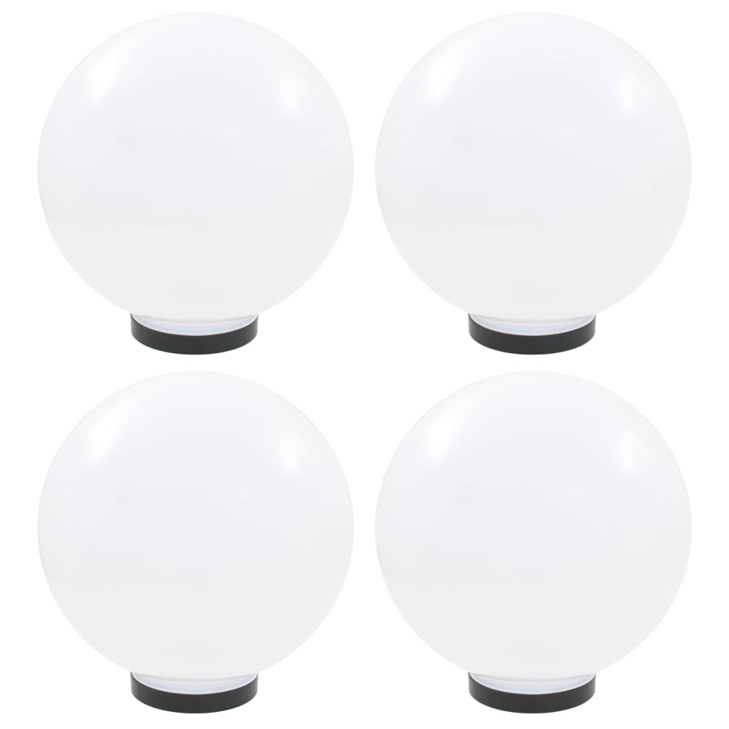Lămpi Glob Cu Led, 4 Buc., , Pmma, Sferic