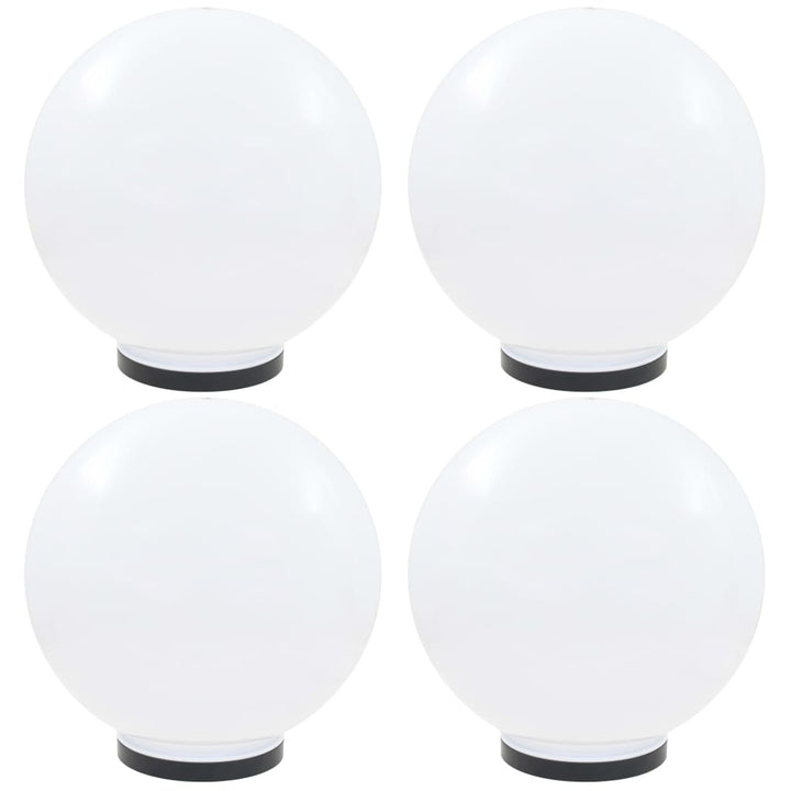 Lămpi Glob Cu Led, 4 Buc., , Pmma, Sferic
