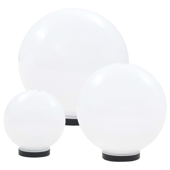 Set Lămpi Glob Cu Led, 6 Buc., 20/30/40 Cm, Pmma, Sferic