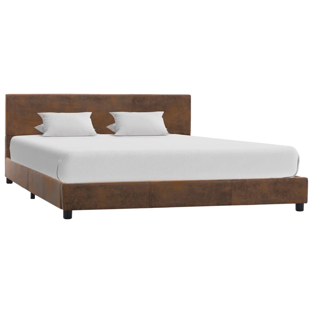 Cadru De Pat, , , Piele Întoarsă Ecologică