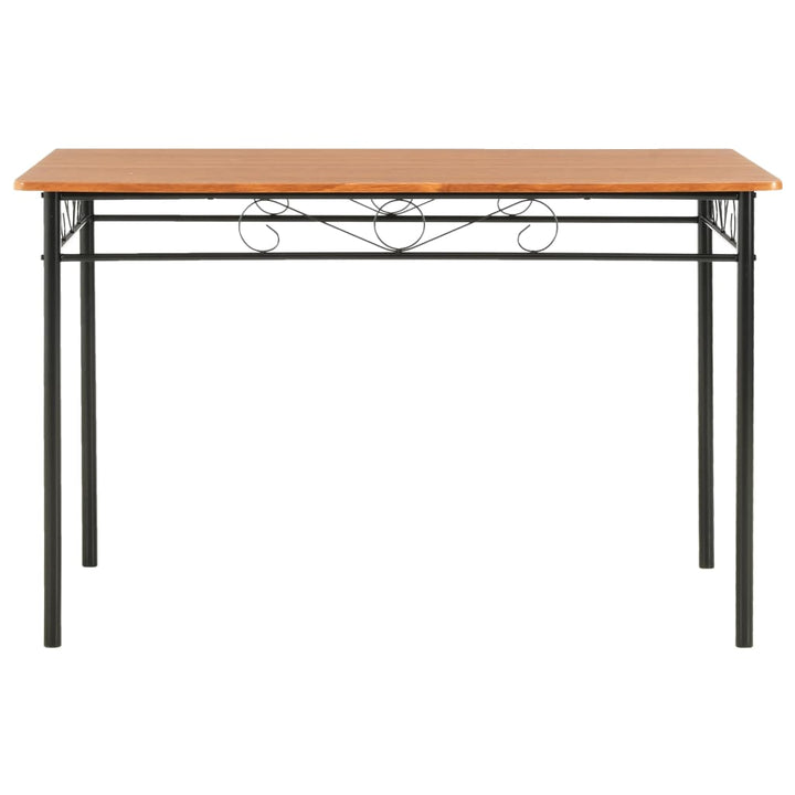 Set Mobilier De Bucătărie, 7 Piese, Maro, Mdf Și Oțel