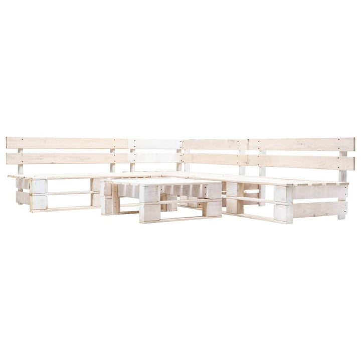 Set Mobilier Grădină Din Paleți, 4 Piese, , Lemn