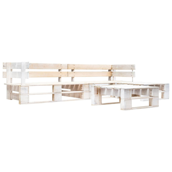 Set Mobilier De Grădină Din Paleți, 4 Piese, , Lemn