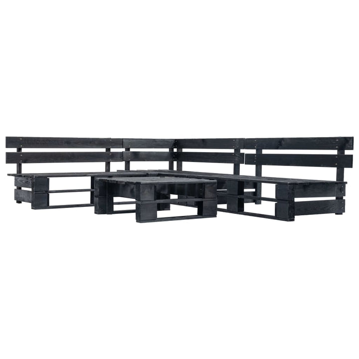 Set Mobilier Grădină Din Paleți, 4 Piese, , Lemn