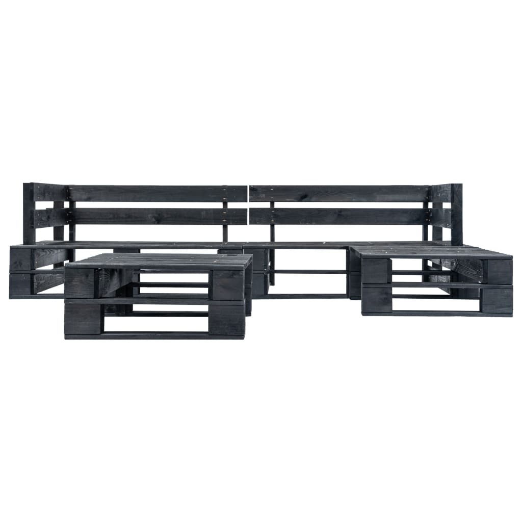 Set Mobilier De Grădină Din Paleți, 4 Piese, , Lemn