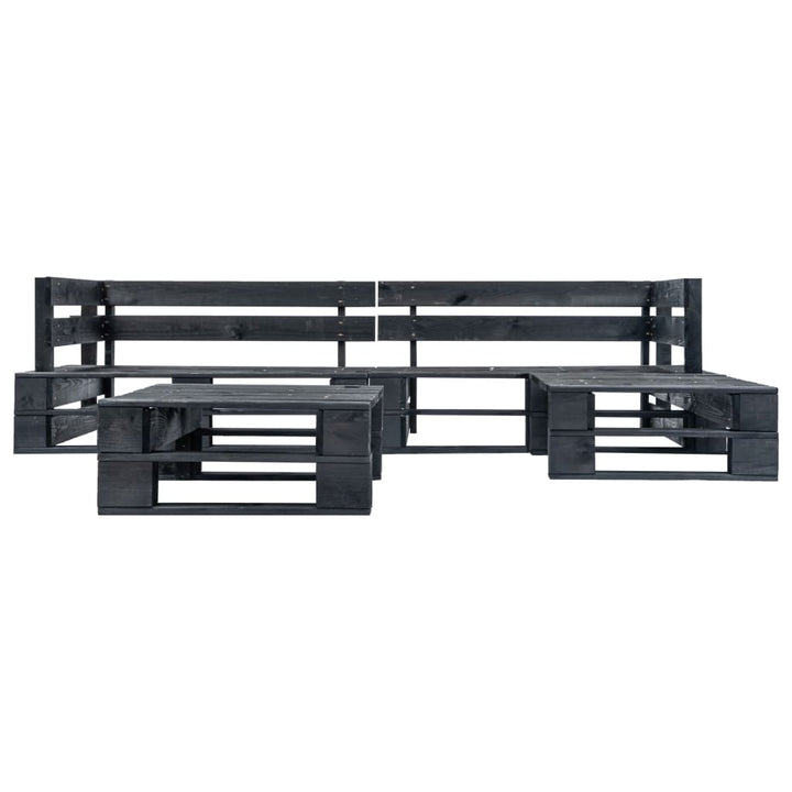 Set Mobilier De Grădină Din Paleți, 4 Piese, , Lemn
