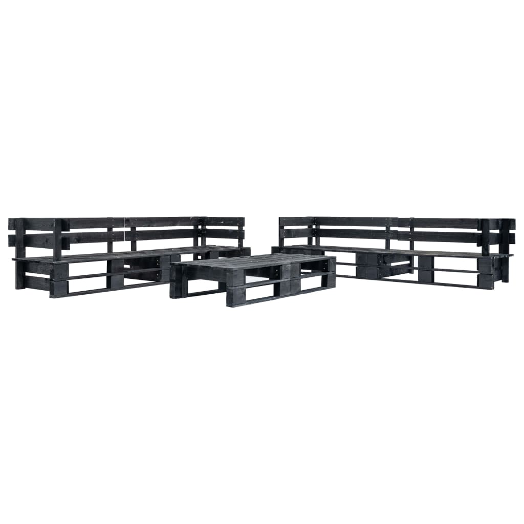 Set Mobilier De Grădină Din Paleți, 6 Piese, , Lemn